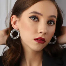 VENI Silver-Plated Studs Earrings image 3