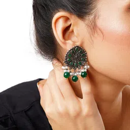 HOT AND BOLD Silver-Plated Classic Drop Earrings image 2