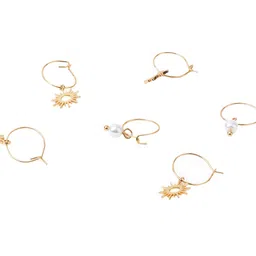 Accessorize Set Of 3 Beaded Contemporary Drop Earrings image 4