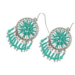 Accessorize Beaded Circular Drop Earrings image 4