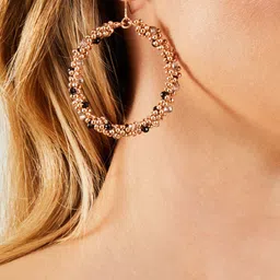 Accessorize Beaded Circular Drop Earrings image 4