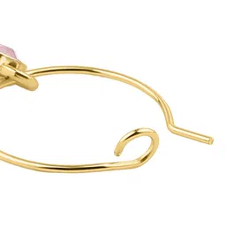 Accessorize Set Of 6 Crystals Stone Studded Circular Hoop Earrings image 4