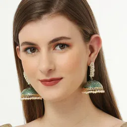 OOMPH Dome Shaped Jhumkas Earrings image 4