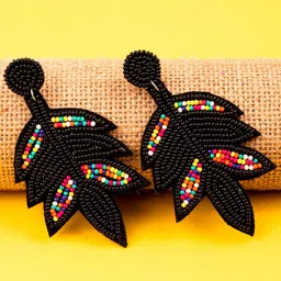 Crunchy Fashion Artificial Beads Fabric Drop Earrings image 4