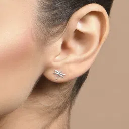 Accessorize 925 Sterling Silver Floral Studs Earrings image 5