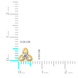 Joyalukkas 22KT BIS Hallmark Gold Stud Earrings image 4