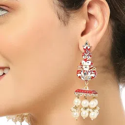 OOMPH Kunda-Studded Dome Shaped Jhumkas image 1