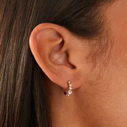 Accessorize Set Of 6 Circular Crystals Hoop Earrings image 5