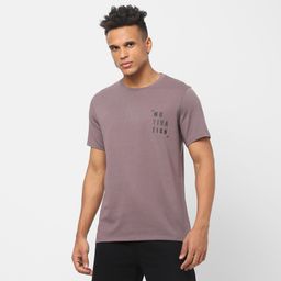 domyos Men's Gym Cotton blend T-shirt Regular fit 500 - Mauve Print-picture-16