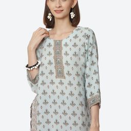 Rangriti Blue Printed Top-picture-42