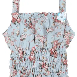 Actuel Floral Printed Square Neck Sleeveless Top-picture-48