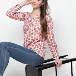 TrendRush Geometric Print Top-picture-14