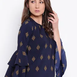 Mayra Bell Sleeves Print Top image 3