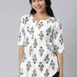 ZHEIA Floral Print Top image 2