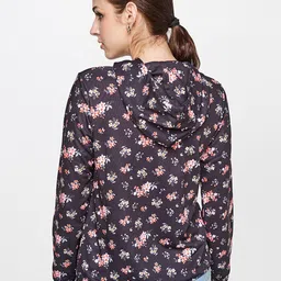 AND Women Black & Peach Floral Print Top image 4