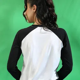 campus sutra Campus casual tops Typography Printed Round Neck Top image 2