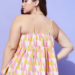 Berrylush Curve Print Empire Top image 2