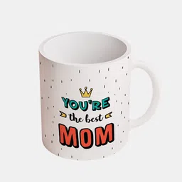 Oye Happy White Printed Ceramic Glossy Mug image 5