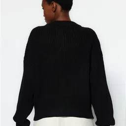 Trendyol Women Striped Textured Front Open Sweater image 3