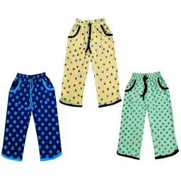IndiWeaves Girls Pack of 3 Printed Mid-Rise Cotton Capris-picture-37