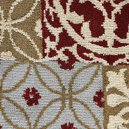 saral home Beige Persian Cotton 4 ft x 6 ft Machine Made Carpet image 5