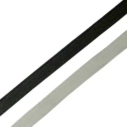 aakriti Woven White, Black Elastic image 3