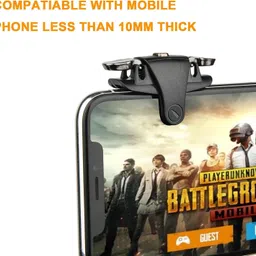 FKU C10 Key Three way Metal Controller Trigger Aim Button & [1PAIR] Finger sleeve Joystick image 5