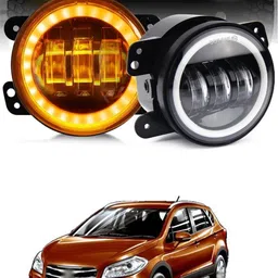 gonama Universal 4 inch White Amber Ring DRL Fog Light Round Light LED Fog Lamp sg92 Car Fancy Lights-picture-12