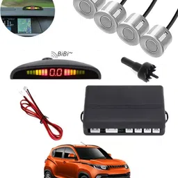 autofetch Universal 4 Silver Reverse Parking Sensor-AF25N167 Universal 4 Silver Reverse Parking Sensor-AF25N167 Parking Sensor image 1