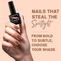 beauty people Diva Nail Polish, 21-Free Formula, Vibrant Shade, Caramel Glow, 8ml Caramel Glow image 2