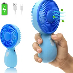 QueryZen Hand fan 3 Speed USB Rechargeable Mini Portable Hand Fan for Men and Women 1004 Rechargeable Fan-picture-38