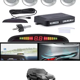 ccmm Silver 4pcs Compact Design Reverse Parking Sensor For Vehicle-264 Universal Silver Car Safety Parking Camera 4 Pcs-264 Parking Sensor-picture-13