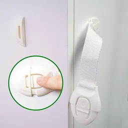 life zest Baby Safety Locks for Cabinet Drawer Fridge (5 pcs) Child Safety Strap Lock image 5