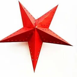 prisma collection New_Glitter_Star_Paper Hanging Star Pack of 1 image 1