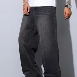 jaar fashion Men Regular Mid Rise Dark Grey Jeans image 3