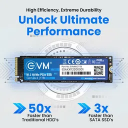 EVM NVMe (GEN 3) 1 TB Desktop, Laptop, All in One PC's Black PCIe NVMe Internal Solid State Drive (SSD) (EVMNV/1TB) image 3