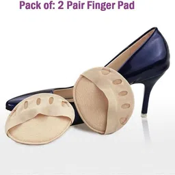 grilazza 2 Pair Anti-Slip Pain Relief Toe Forefoot Breathable Cushions Shoes Pads Five Finger Support image 5