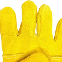 donizard Welding Gloves Heat Fire Resistant Mitts for Oven Fireplace Animal Handling Leather Safety Gloves image 3