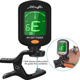 amg music Guitar Tuner Clip on Chromatic Digital Tuner for Acoustic Guitar Electric Guitar Automatic Digital Tuner image 3