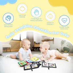 serplex Cloth Books for Babies 0 to 3 Years Early Learning Sensory Books and Toys Set image 4