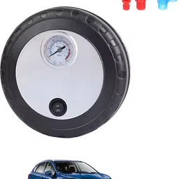 ccmm Universal Round Shape Air Pump-221 300 psi Tyre Air Pump for Car & Bike image 1