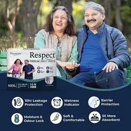 respect Adult Diaper Pants Style with Wetness Indicator (XXXL – 20 Count, 45-66 Inches) Adult Diapers - XXXL image 2