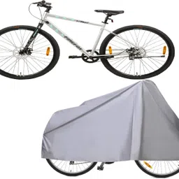 ss gupta traders Water,Dust,Heat Resistant Bicycle Cover for Firefox Street X700C (Silver NSC02) Bicycle Cover Free Size-picture-17