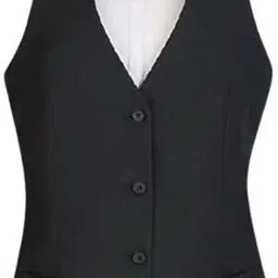 j k fashion Solid Women Waistcoat image 2