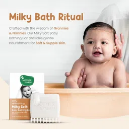 mother sparsh Moisturizing Baby Bathing Soap Bar (pH 5.5) with Milk, Coconut Oil and Vitamin E image 5