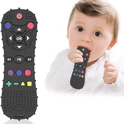 zivini Teething Toy for Babies 6+Months Silicone Remote Teether image 3