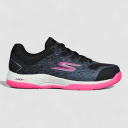 Skechers VIPER COURT-PICKLEBALL Training Shoes for Womens,Black Pink-172070-BKPK Training & Gym Shoes For Women image 2