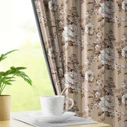 linenwalas 274 cm (9 ft) Polyester Blackout Long Door Curtain (Pack Of 2)-picture-44