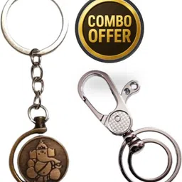 namah Ganesh Metal Keychain Combo | Durable Keyring Set Key Chain-picture-13