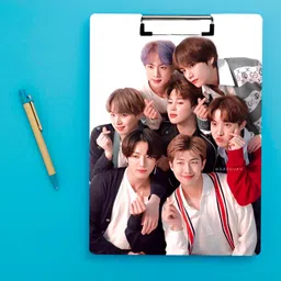 snadvertising BTS GROUP themes of examination pad writing pad kids students size 10x14.5 inch-picture-23